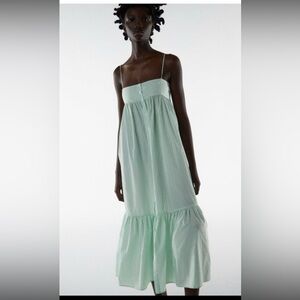 Zara midi dress with stripes